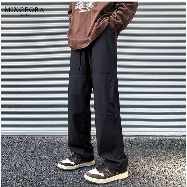MIX GEORA冲锋裤男女美式高街工装直筒休闲机能长裤户外垂感裤子