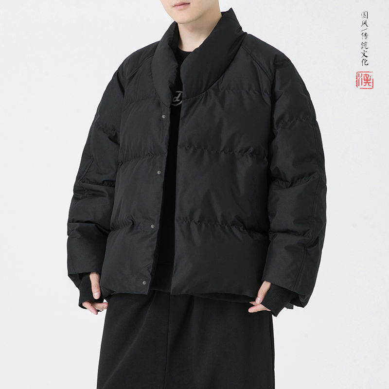 男士冬季復古漢服棉衣中式休閒中國風唐裝棉襖改良新中式棉服男裝