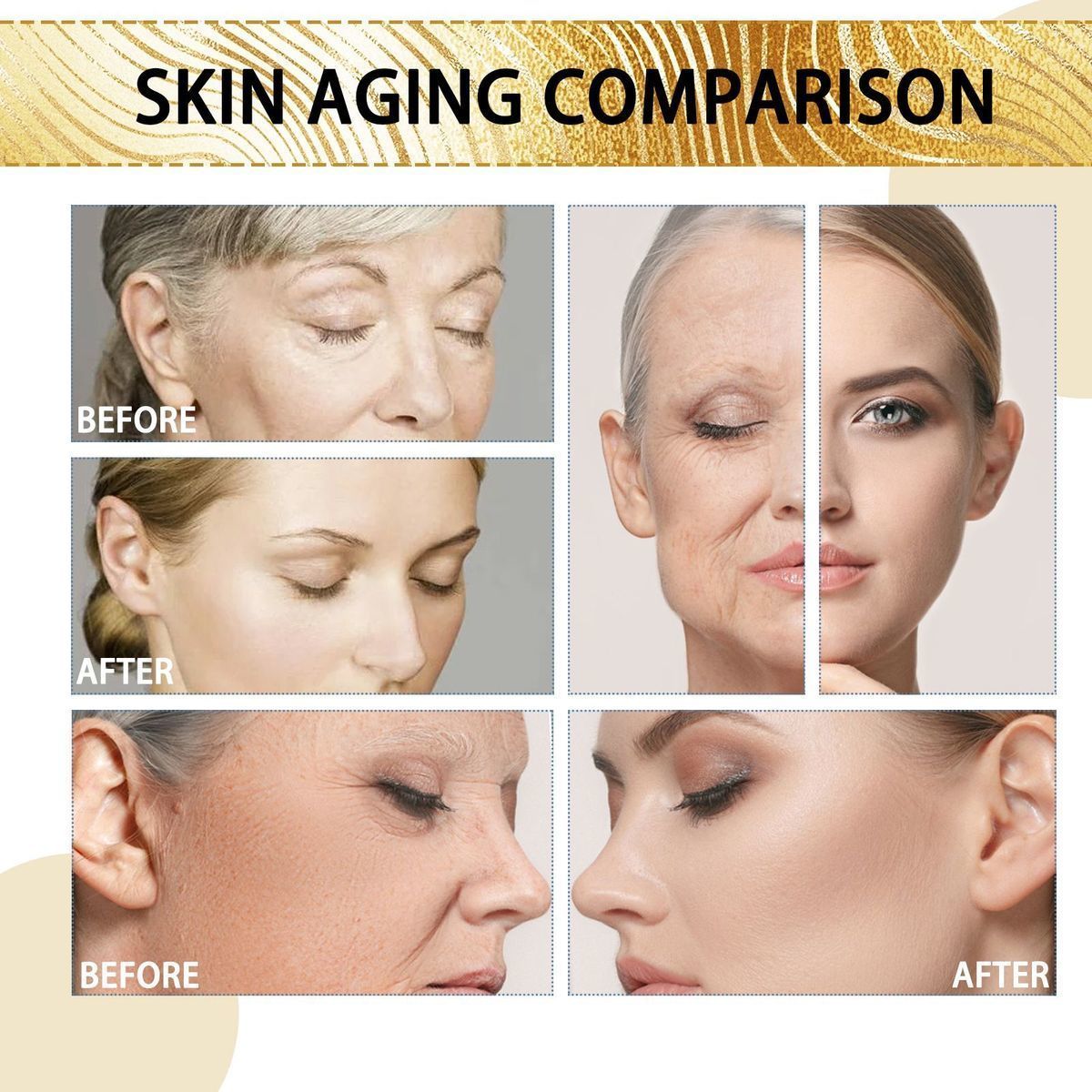 2023 new gold foil anti wrinkle spray reduces fine lines, moisturizes lifts skin and tightens essence_voghion.com