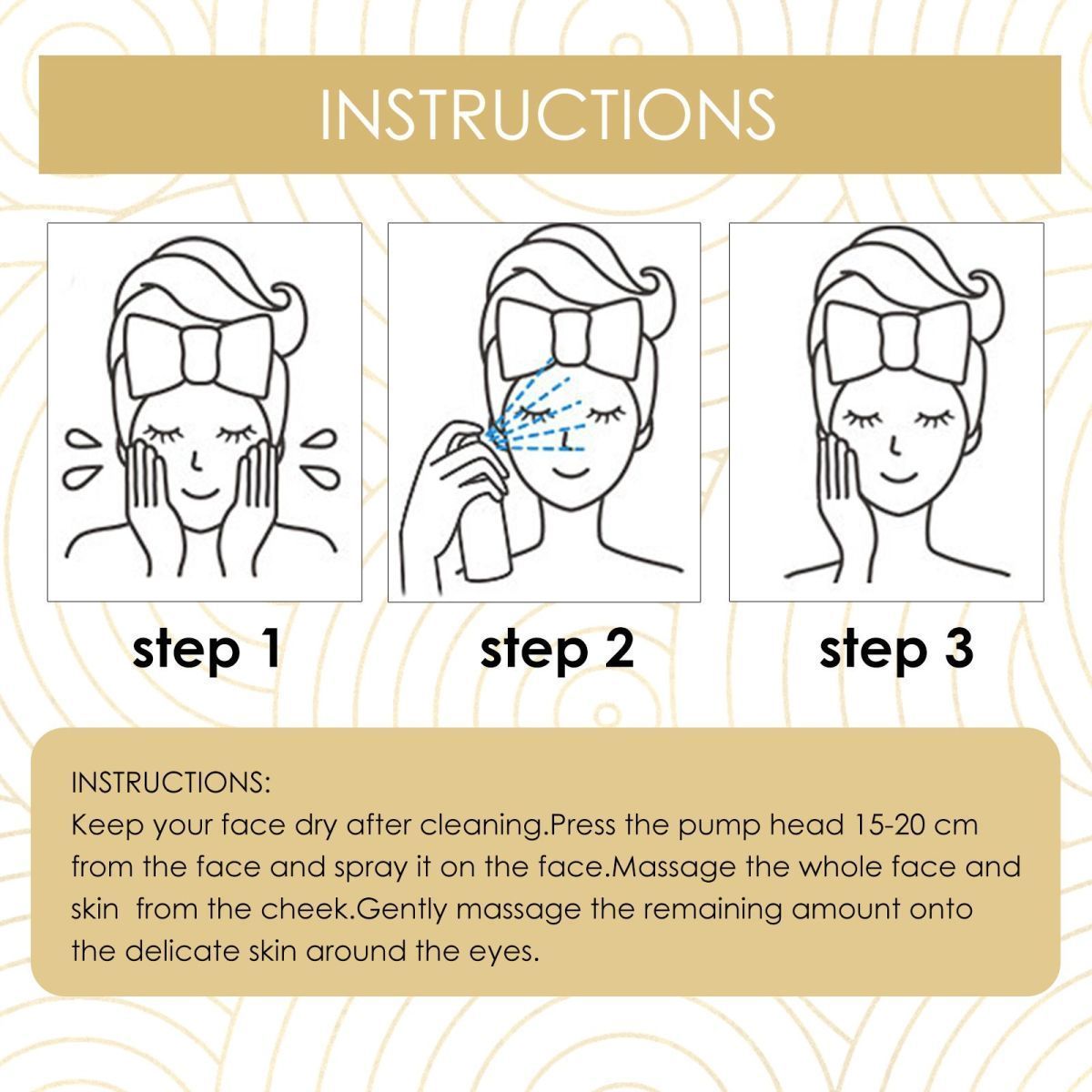 2023 new gold foil anti wrinkle spray reduces fine lines, moisturizes lifts skin and tightens essence_voghion.com