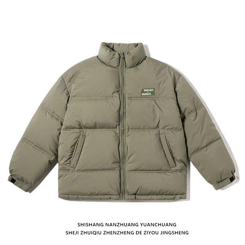 日系復古立領加厚棉衣外套男冬季潮牌寬鬆麵包服cityboy棉服棉襖