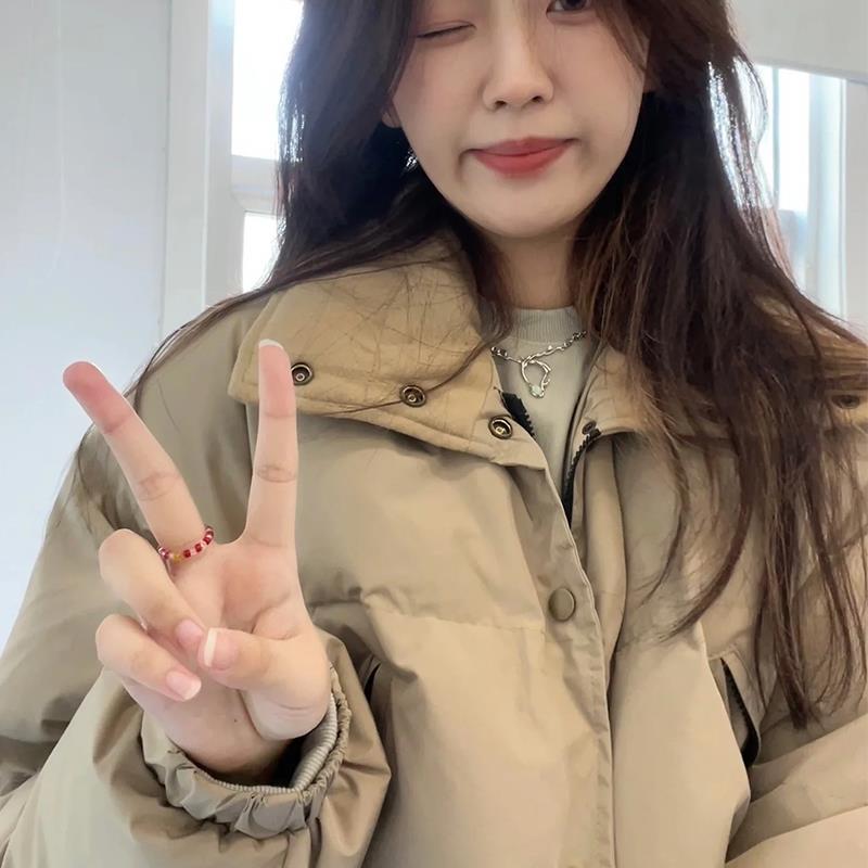 高級感超好看羽絨棉服男女新款加厚冬季外套工裝棉衣棉襖麵包服潮