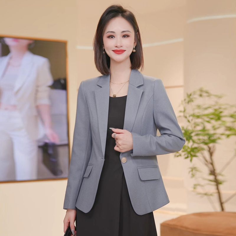 時尚小西裝外套女2023秋季新款高級感職業裝休閒修身氣質西服上衣