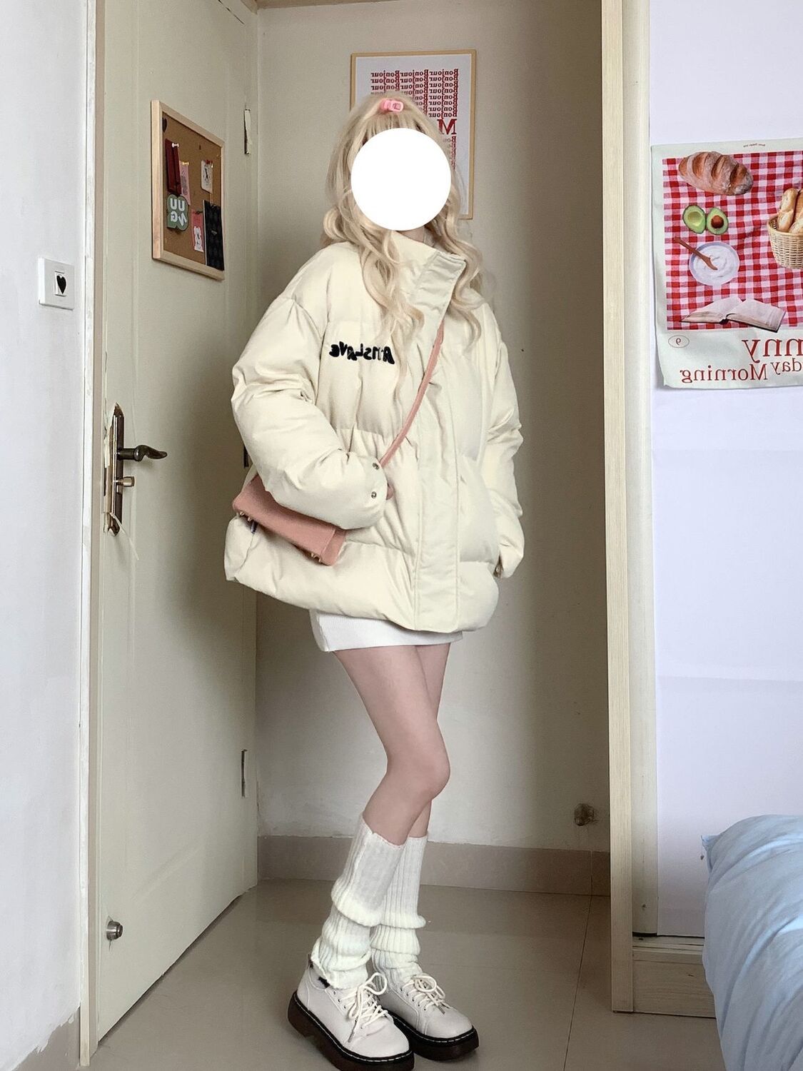 冬季棉衣棉服外套女大码显瘦可爱宽松加厚保暖面包服棉袄短款上衣