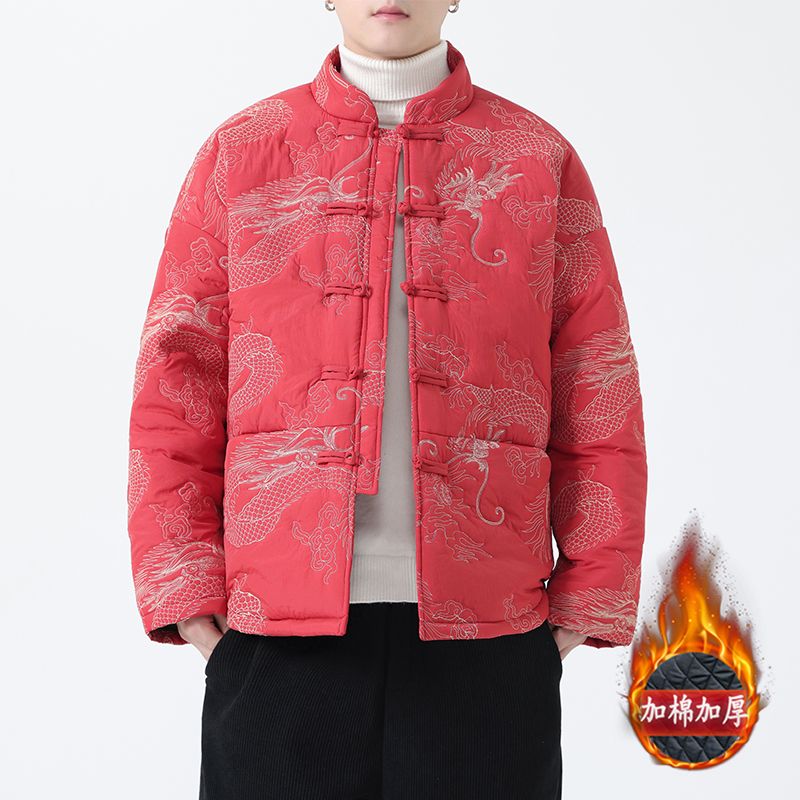 棉衣男冬季加厚保暖中國風棉服中老年爸爸裝新中式唐裝棉襖外套潮