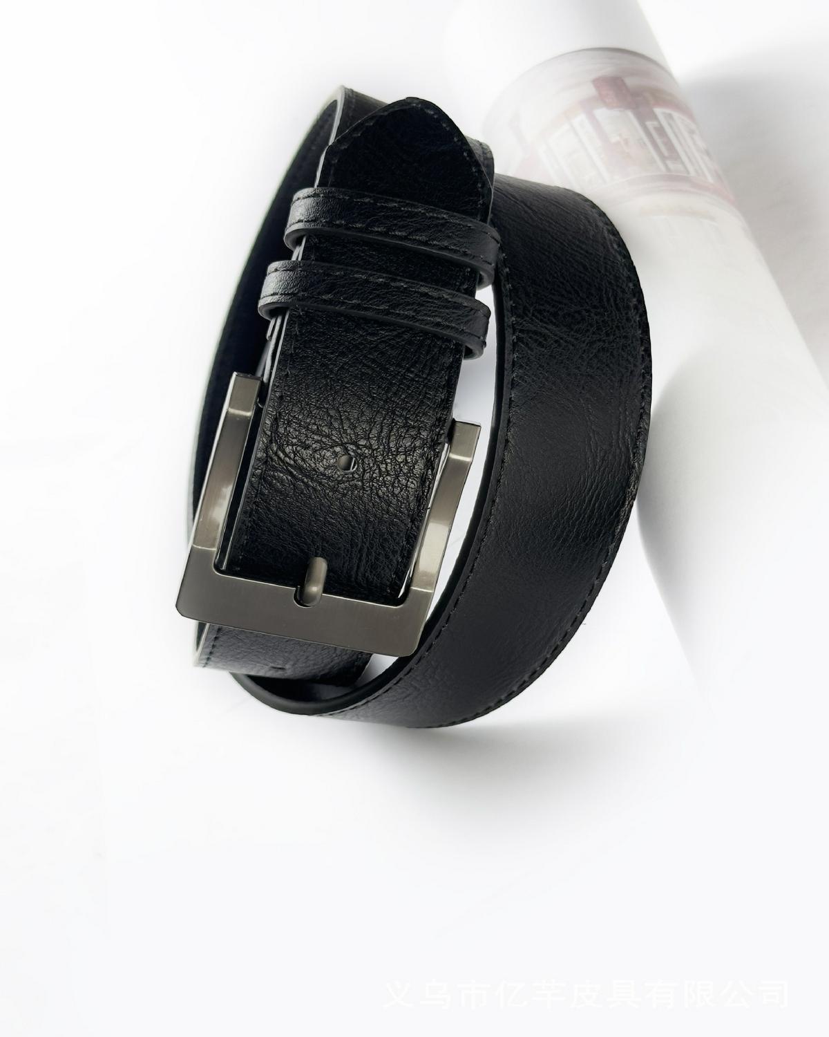 Uusi business-vapaa-ajan trendi neulasoljella varustettu opiskelija monipuolinen leveä malli miesten housuvyö_voghion.com