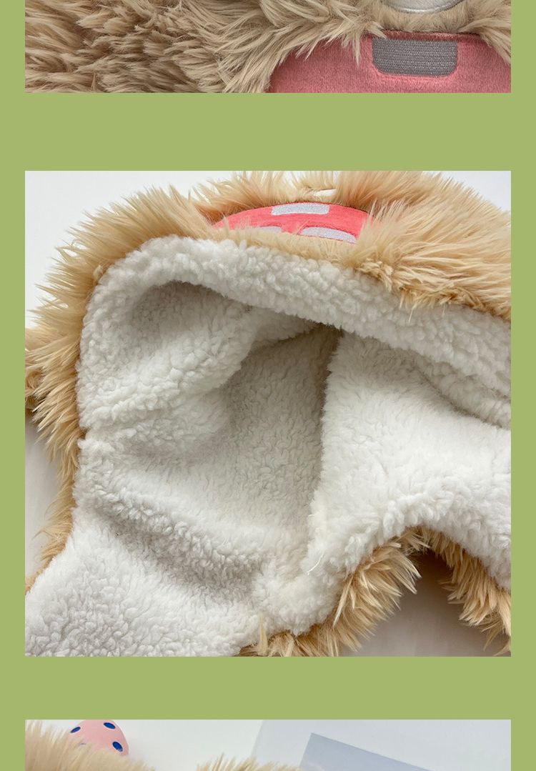 Ears can move~Fury funny Lei Feng cute little monster girl winter, plush hat, warm ear protection, and hood_voghion.com