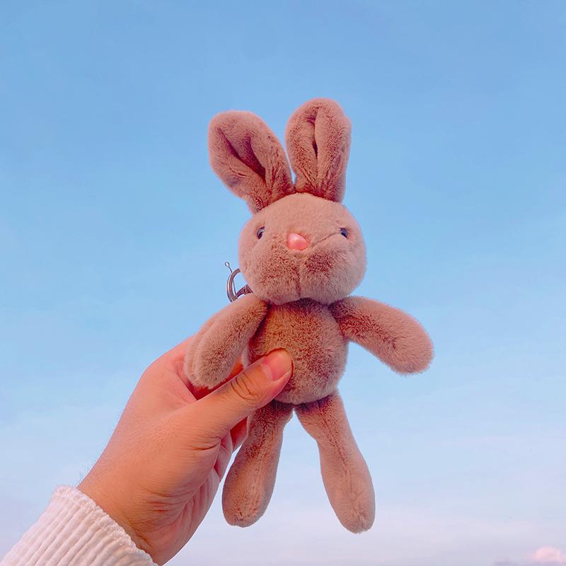 可爱兔子玩偶抓娃娃公仔钥匙扣婚礼毛绒玩具网红情侣包包挂件