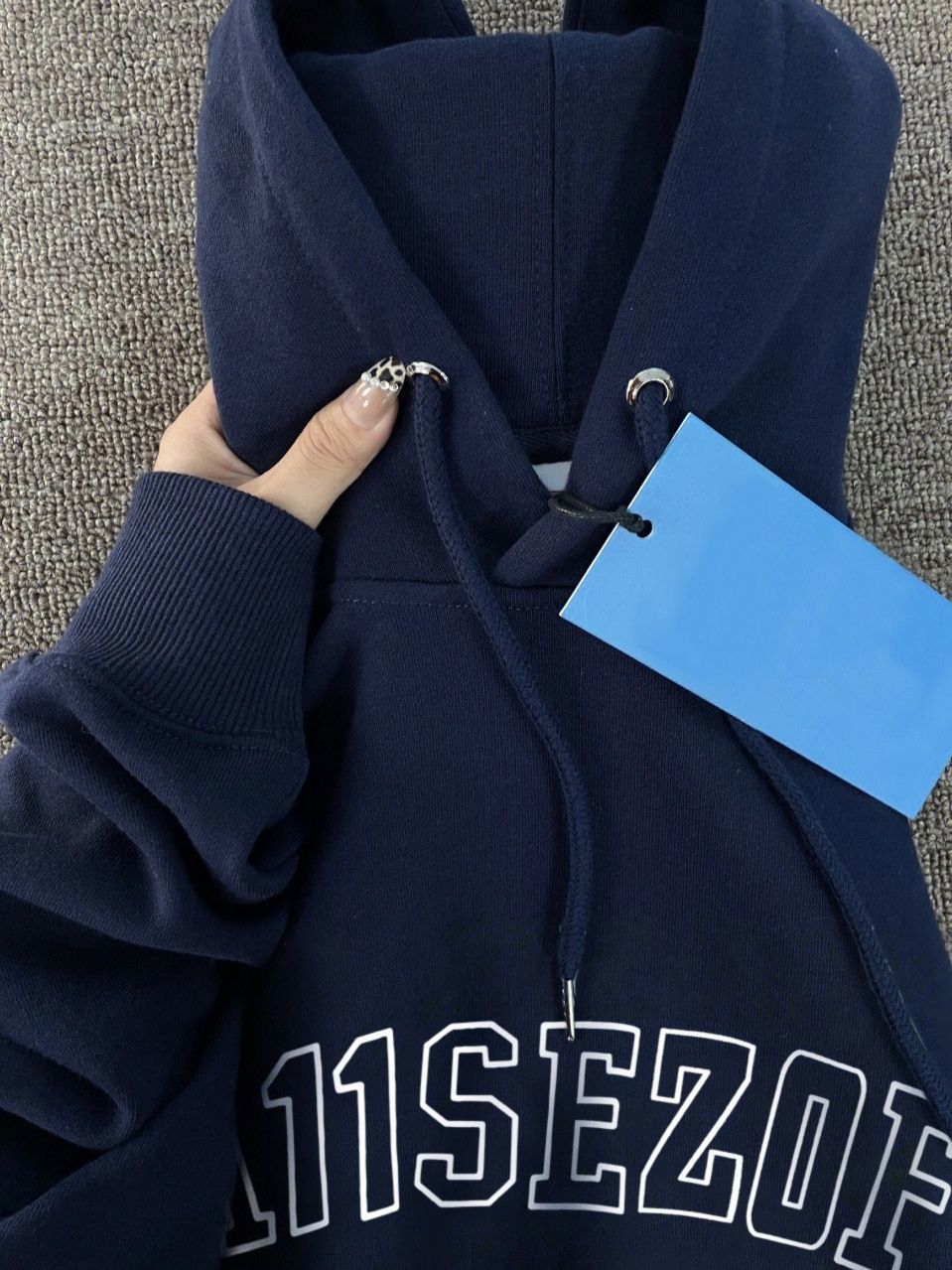 UO100%純棉重磅450G銀狐絨情侶連帽衛衣女秋冬季美式國潮寬鬆女潮