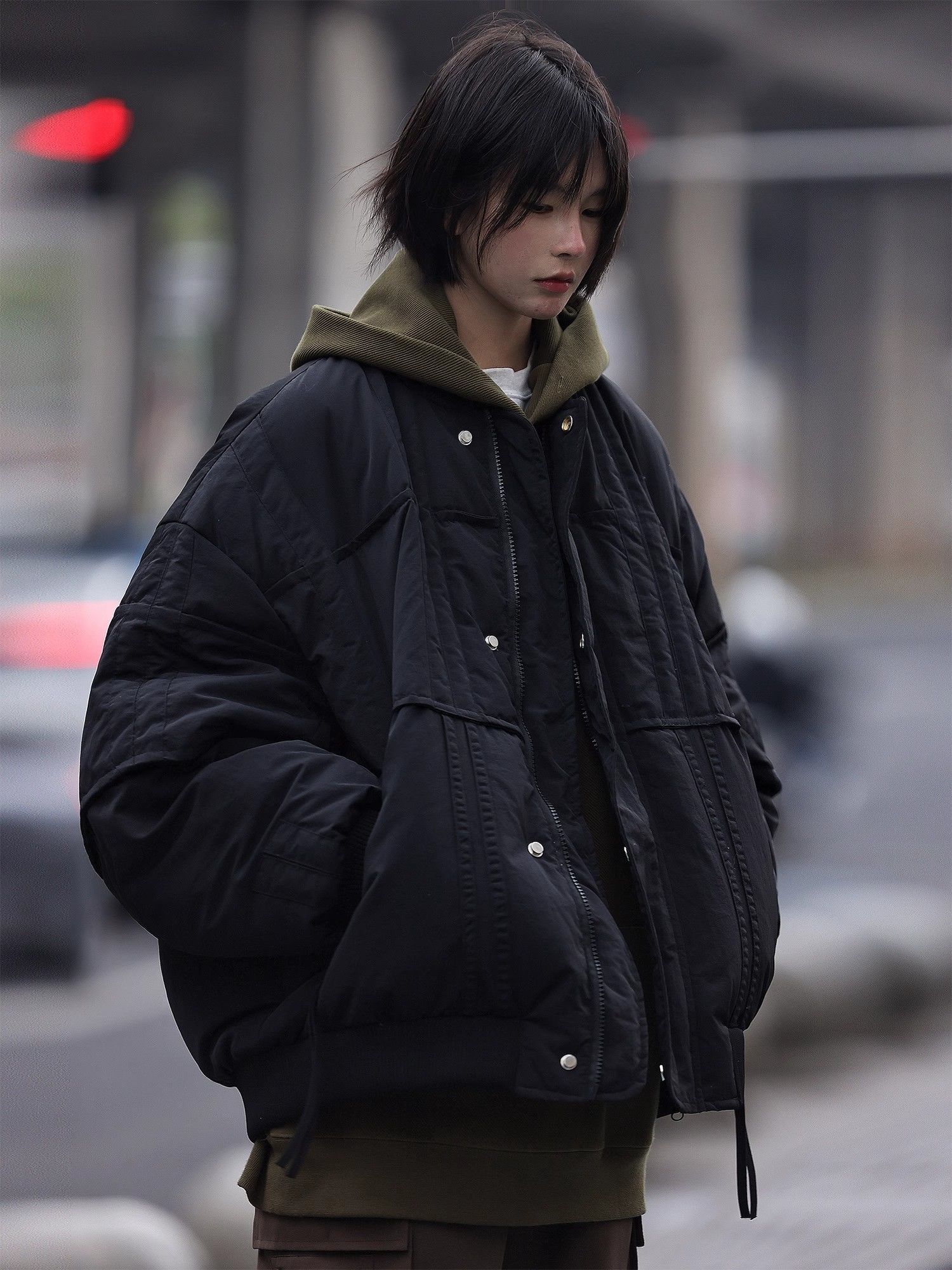 American cotton jacket for women in autumn and winter 2023 new Korean style loose student design versatile jacket baseball jacket