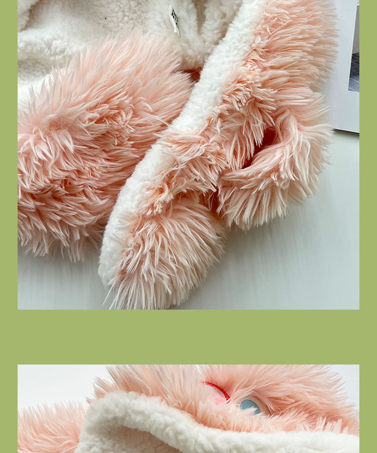 Ears can move~Fury funny Lei Feng cute little monster girl winter, plush hat, warm ear protection, and hood_voghion.com