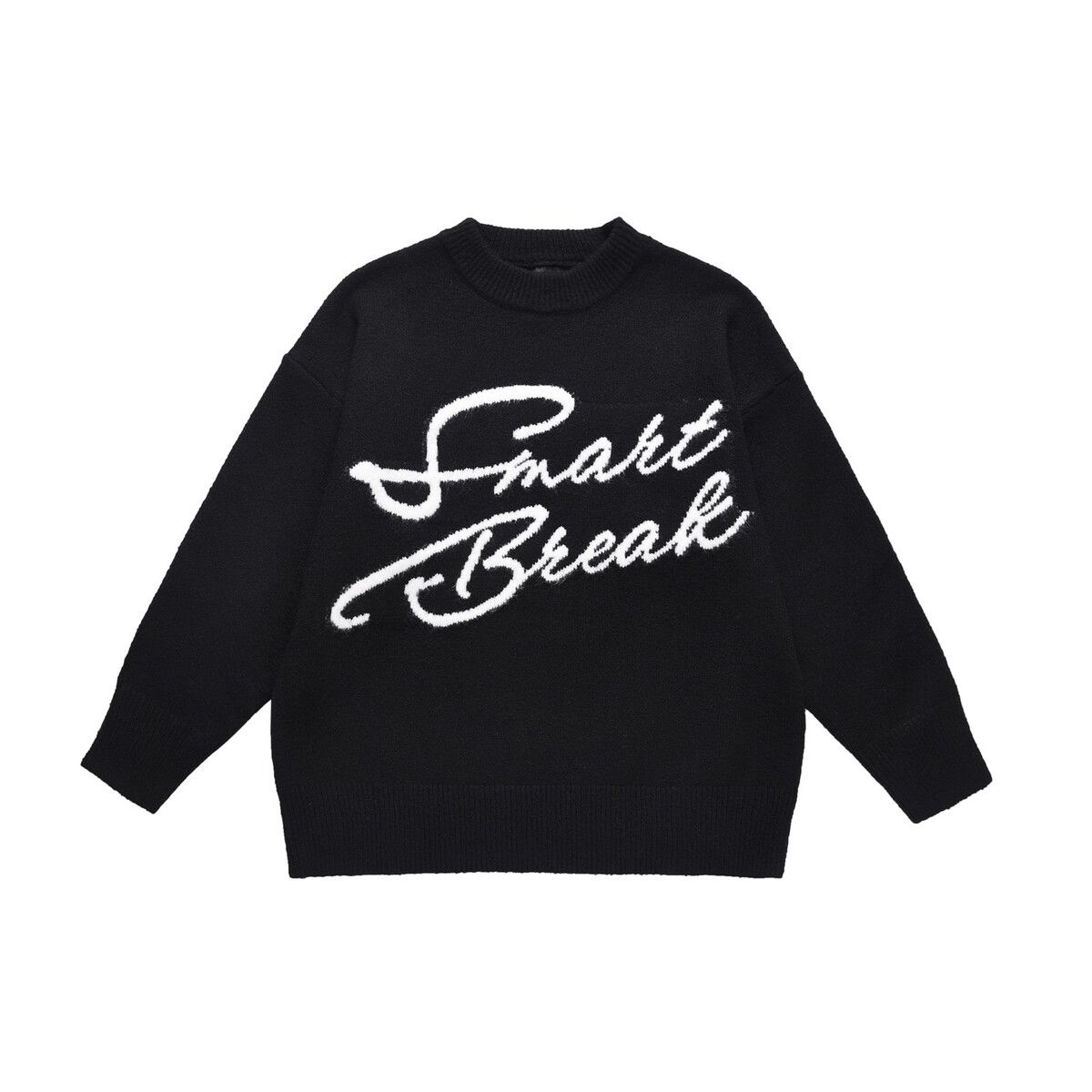 American retro casual loose versatile round neck autumn and winter sweaters for men and women trendy brand letter design sweaters trendy