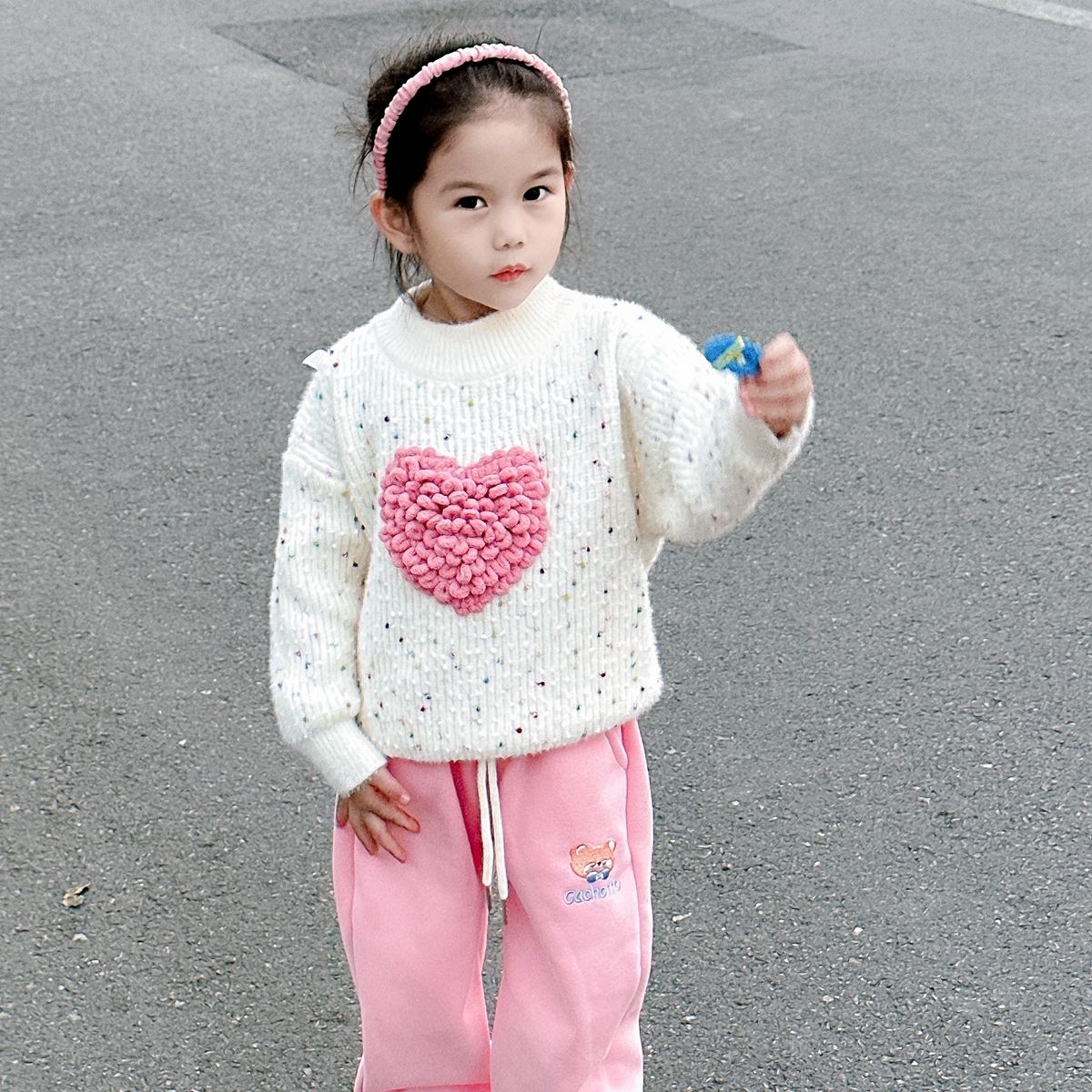 女童秋季毛衣女孩中小童兒童裝針織打底衫秋冬款上衣服洋氣潮3歲5