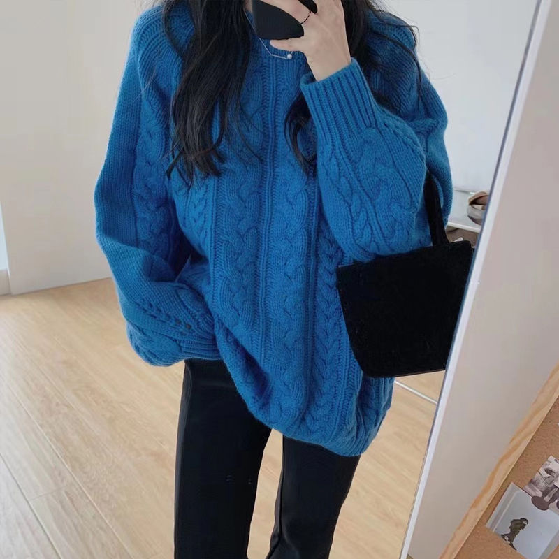 慵懶風毛衣女秋冬季新款爆款內搭打底針織衫高級感超好看上衣