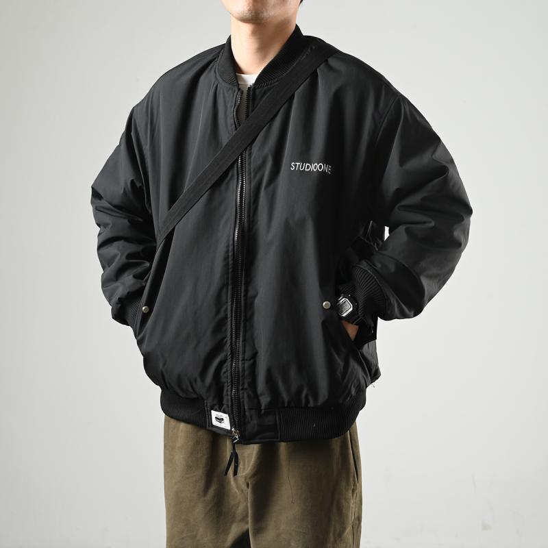 XGI Japanese retro trendy brand pilot cotton coat men's winter American loose and versatile trendy casual cotton coat