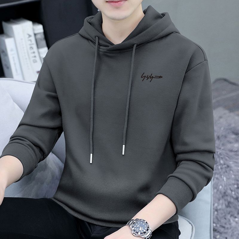 Hooded men's sweatshirt autumn and winter trendy ins fashion brand autumn men's top 2023 new autumn and winter handsome jacket