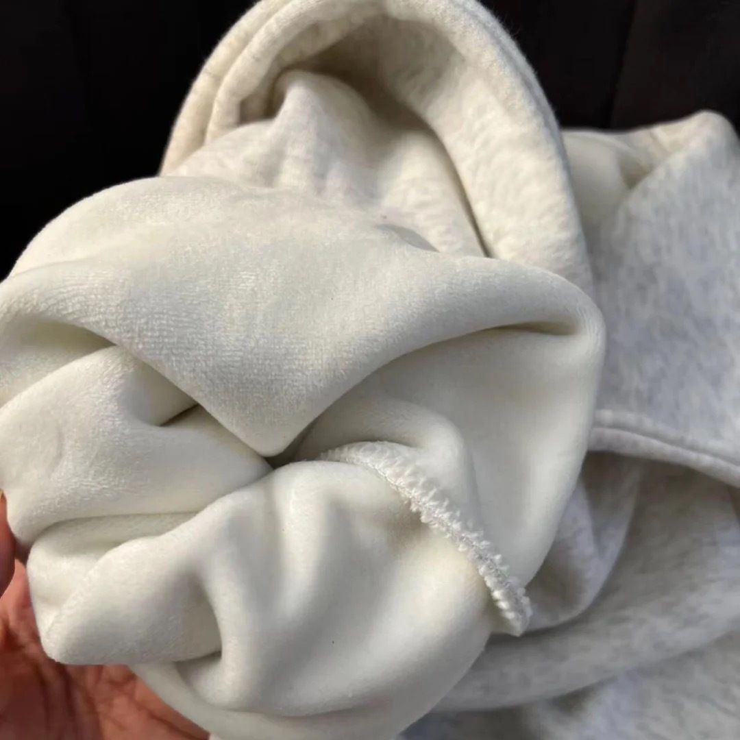 UO100%纯棉美式慵懒宽松上衣高级感圆领卫衣女冬季新款