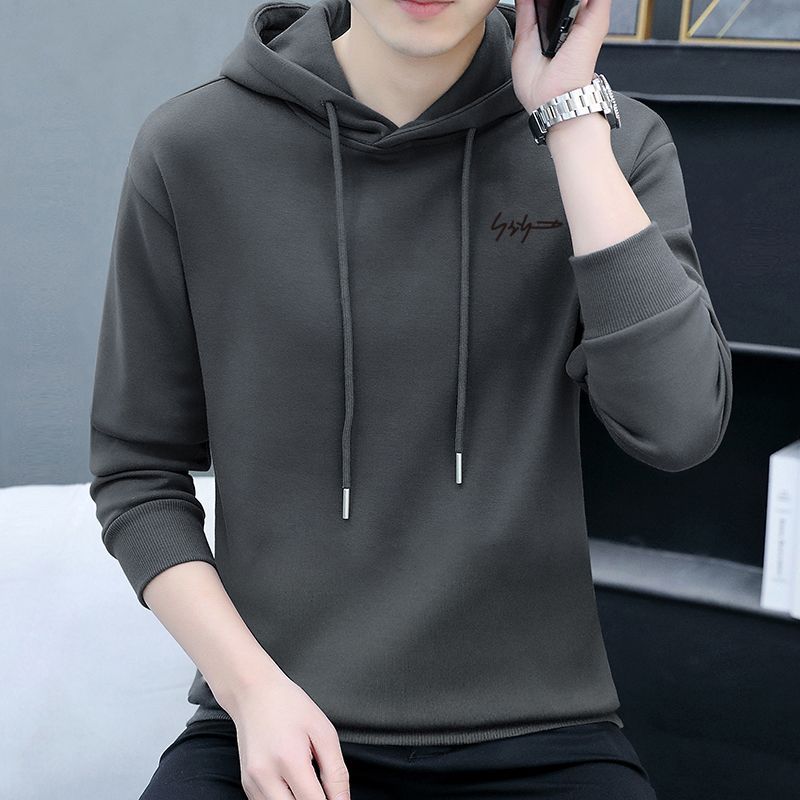 Hooded men's sweatshirt autumn and winter trendy ins fashion brand autumn men's top 2023 new autumn and winter handsome jacket