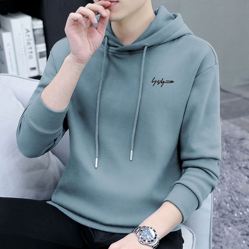 Hooded men's sweatshirt autumn and winter trendy ins fashion brand autumn men's top 2023 new autumn and winter handsome jacket