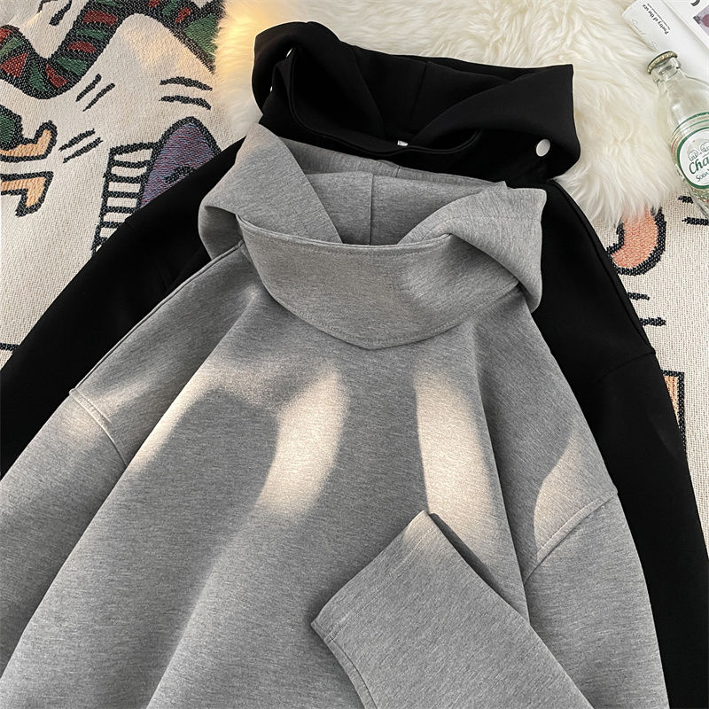 High street ins design sweatshirt for men in spring and autumn heavy fashion brand hooded clothes loose handsome couple jacket