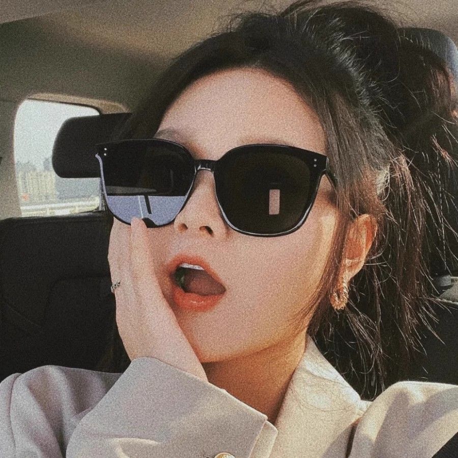 gm sunglasses for women trendy 2023 new large frame slimming summer sunglasses anti-ultraviolet high-end look small face