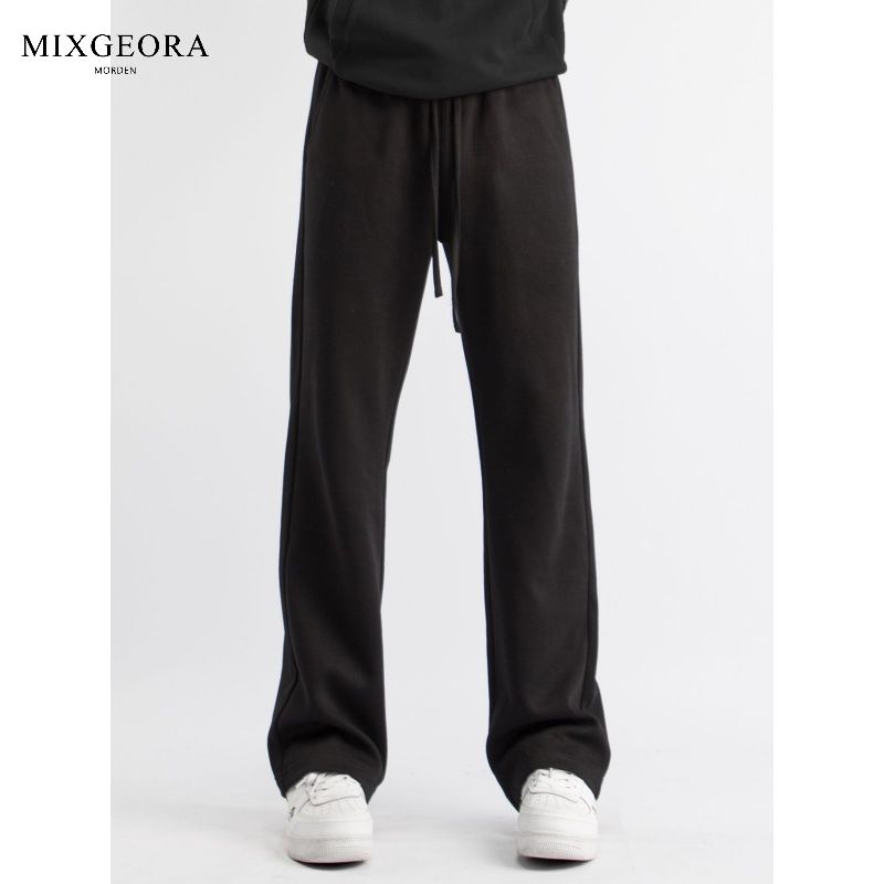 MIX GEORA spring and autumn knitted sweatpants boys' boot-cut pants loose casual straight pants versatile sweatpants