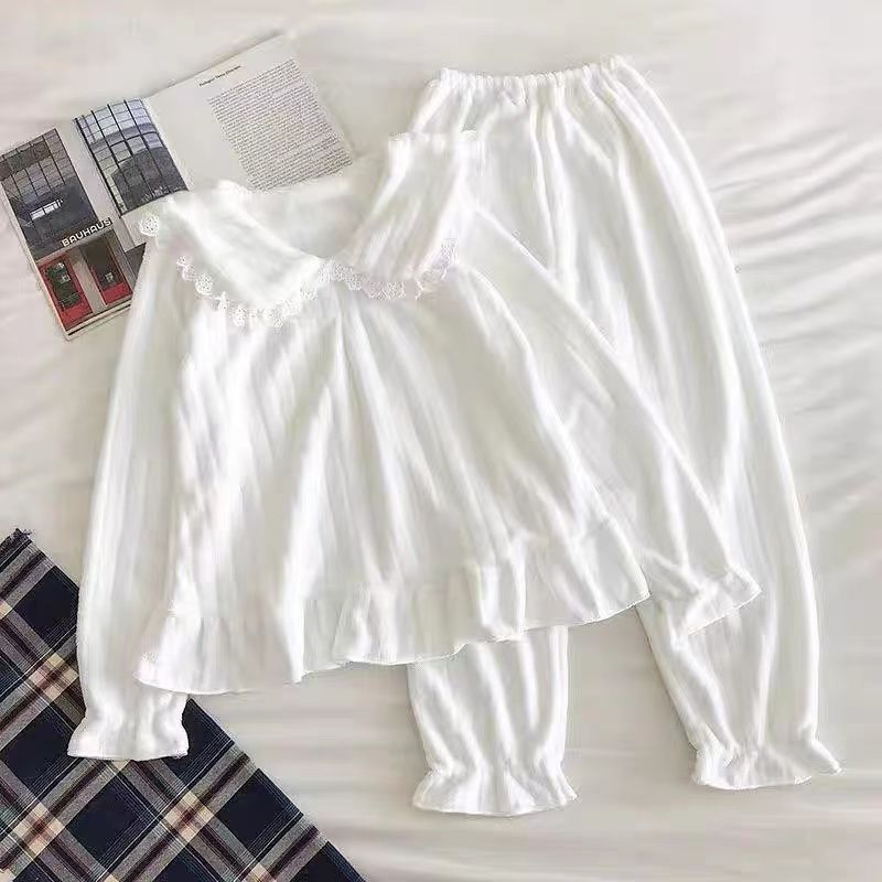 珊瑚絨睡衣少女冬季加絨加厚保暖法蘭絨網紅公主ins風家居服套裝
