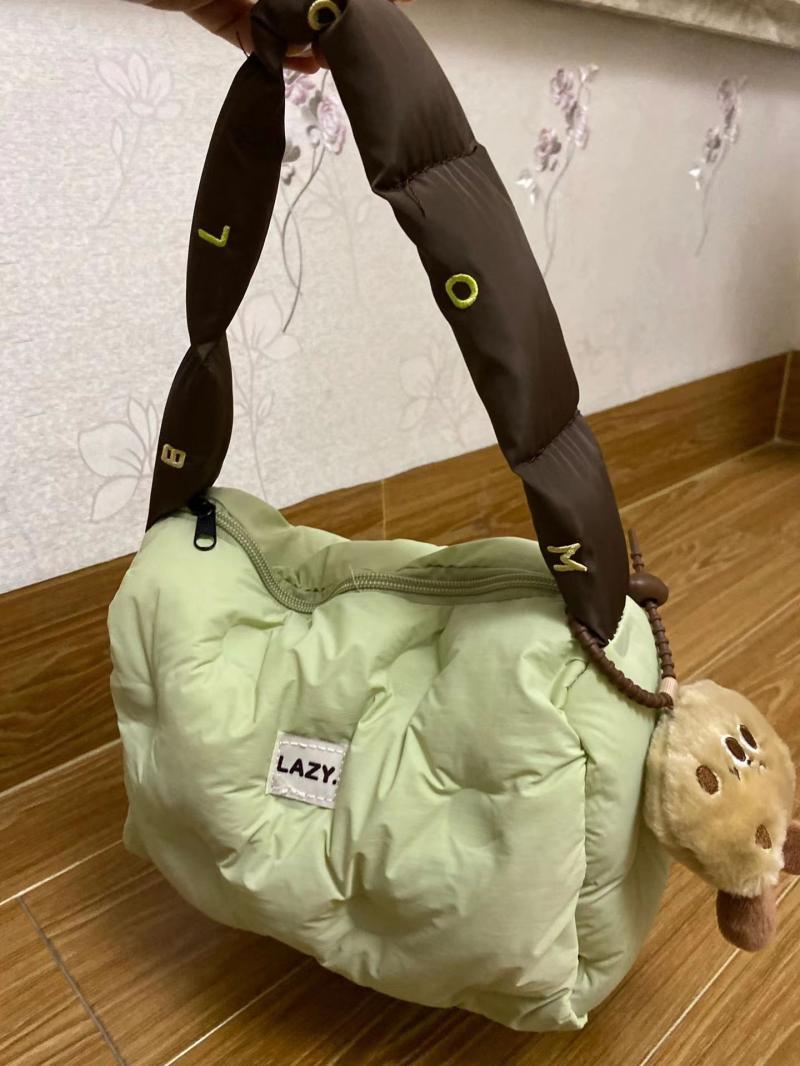  Autumn and Winter New Niche Design Stitching Contrast Color Handbag Casual Cute Underarm Bag Versatile Small Square Bag for Women