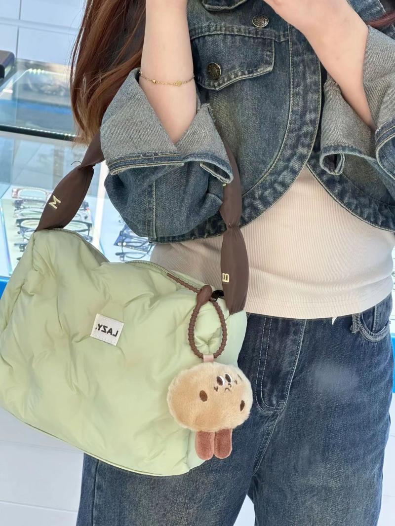  Autumn and Winter New Niche Design Stitching Contrast Color Handbag Casual Cute Underarm Bag Versatile Small Square Bag for Women