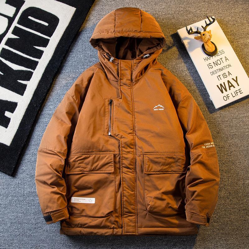 Paul trendy winter thickened retro quilted work jacket men's winter cotton jacket outdoor warm windproof jacket