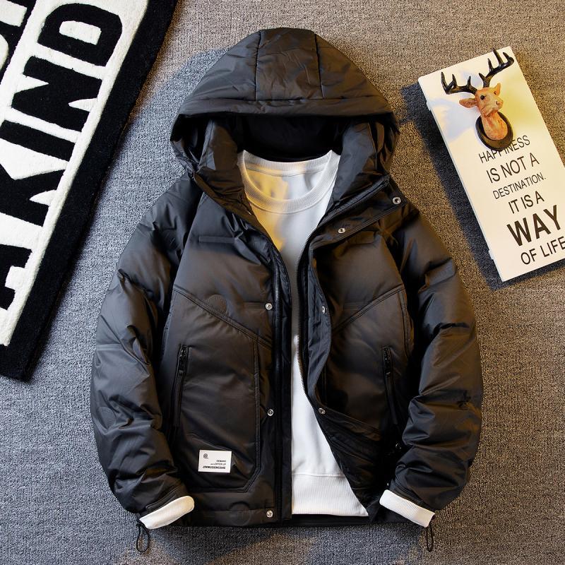 Paul trendy high-end white duck down work jacket, down jacket, men's winter light and warm parka jacket for men