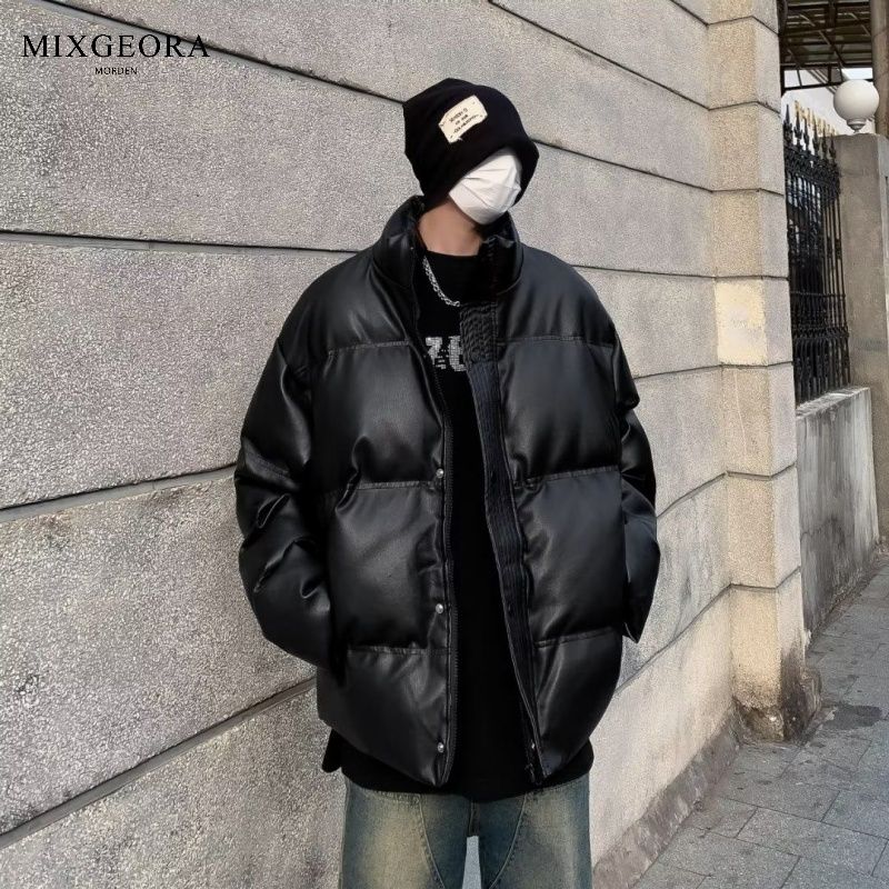 MIX GEORA冬裝男女款時尚款棉服棉衣立領冬季寬鬆休閒潮牌外套ins