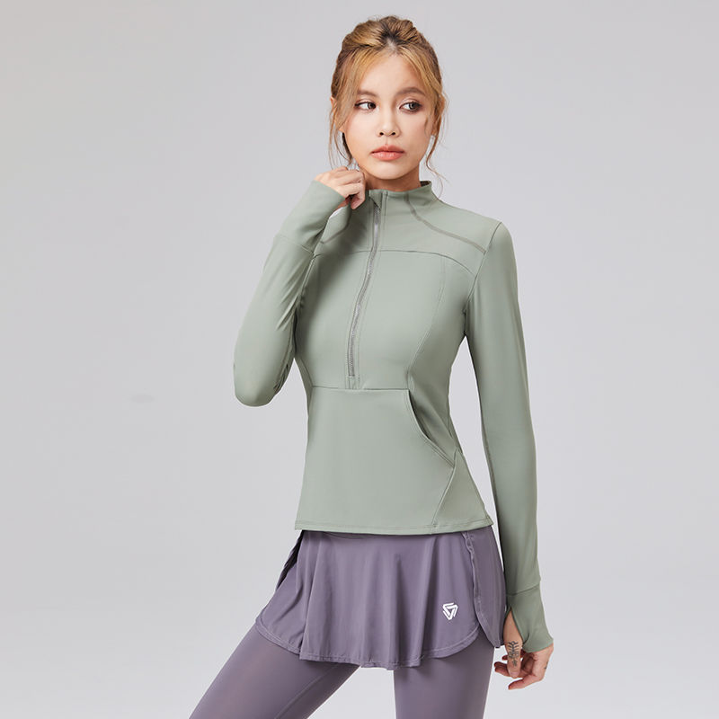 范斯蒂克 健身衣外套女秋季新款显瘦休闲户外跑步运动瑜伽服外套