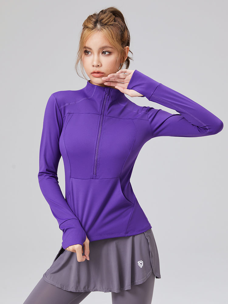 范斯蒂克 健身衣外套女秋季新款显瘦休闲户外跑步运动瑜伽服外套
