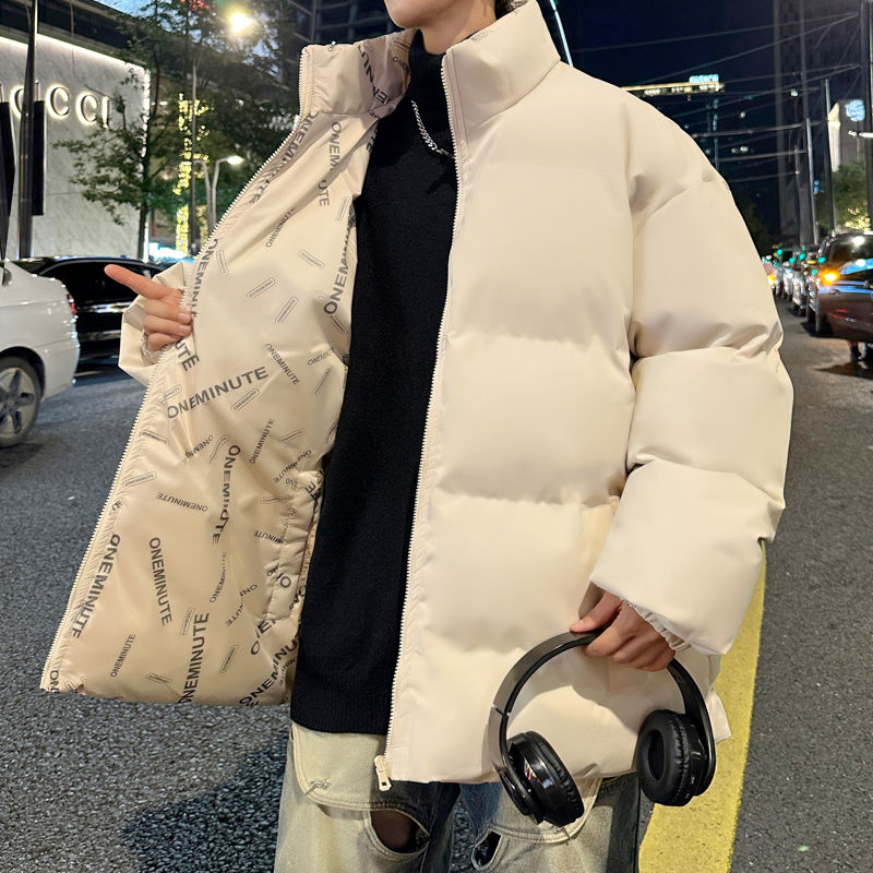 雙面穿棉服男女同款秋冬季加厚保暖棉衣冬天裝麵包服男生棉襖外套