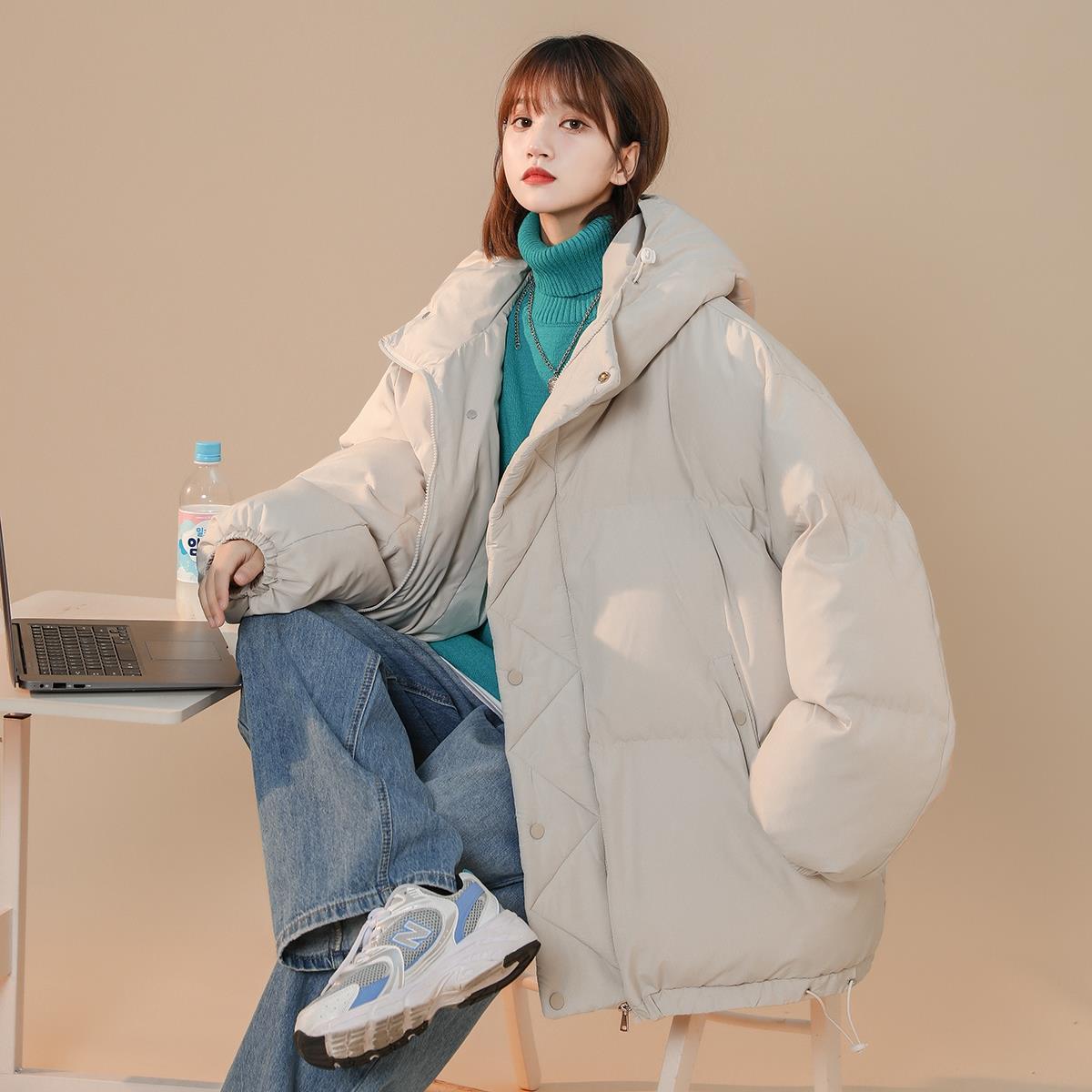 保暖棉服男女同款麵包服設計感小眾設計感炸街冬季棉衣外套潮ins
