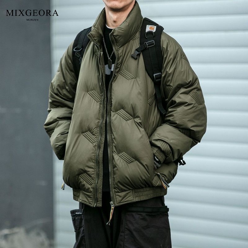 MIX GEORA日系潮牌棉衣冬季设计感保暖立领棉服男女宽松棉袄外套