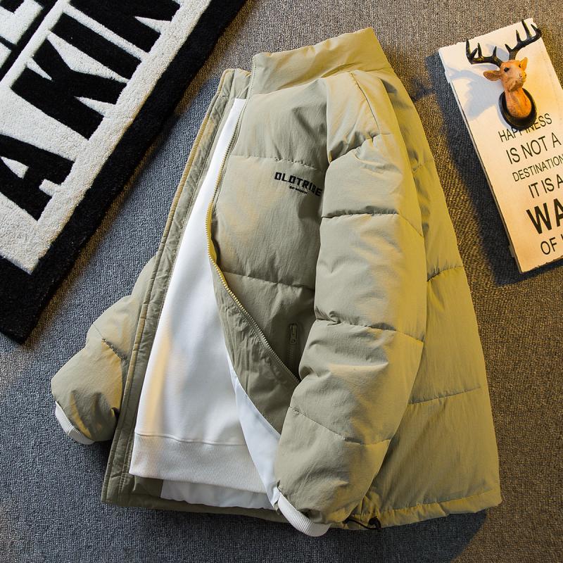 Paul's trendy American retro stand-up collar baker's jacket men's autumn and winter trendy brand high-end thickened cotton coat