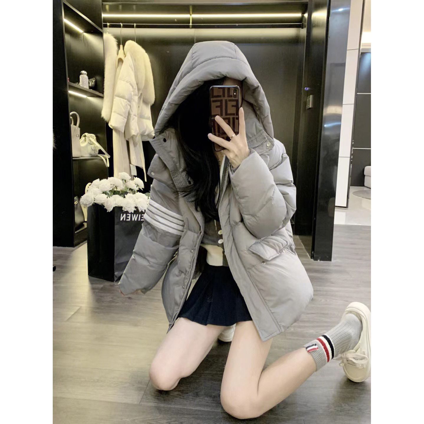  new winter style small fragrant cotton padded jacket for women with French design niche slim slimming cotton coat