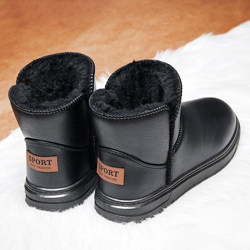 雪地靴女新款冬季加绒加厚面包妈妈棉鞋防水防滑