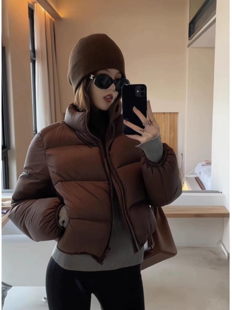 小個子立領短款棉服冬季爆款韓版時尚加厚麵包服寬鬆休閒百搭棉衣