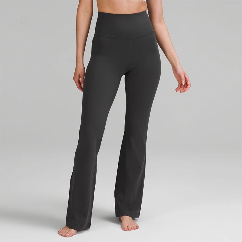 Van Stick Sports Pants Women's New Tight Flared Fitness Pants High Waist Slim Nude Feeling Running Yoga Pants