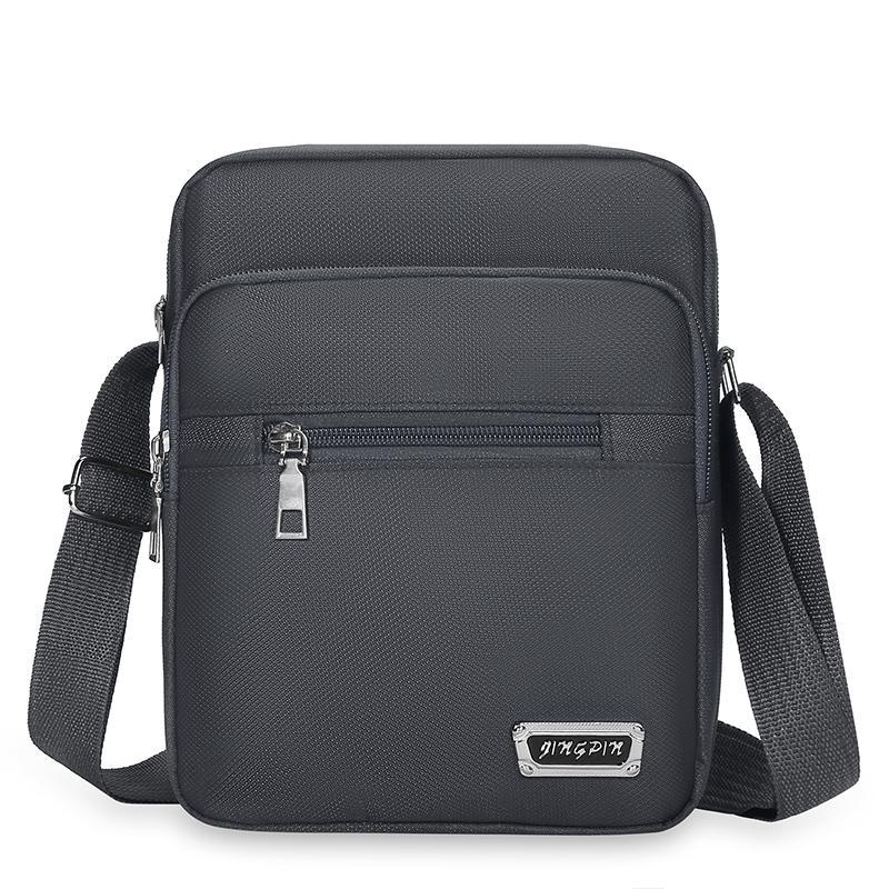 Men's bag Oxford cloth waterproof thickened large men's shoulder bag crossbody bag casual multi-layer backpack business wallet