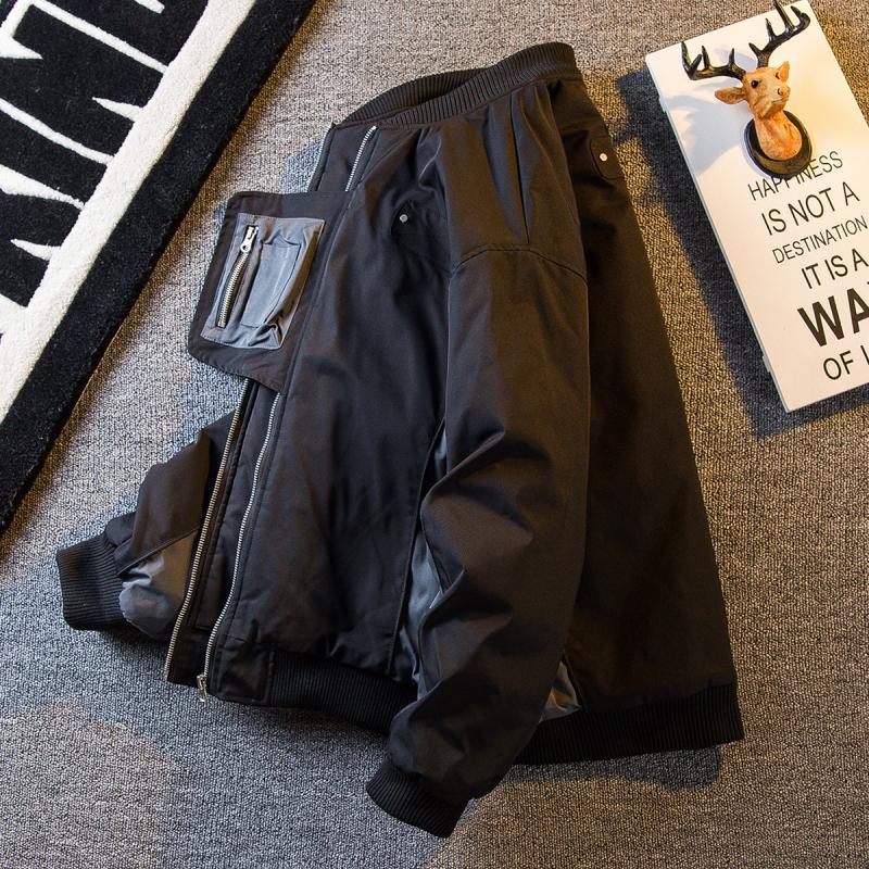 Men's trendy brand winter quilted bomber jackets, cotton clothes, men's autumn and winter trendy brand work clothes, cotton-padded jackets, baseball jackets, jackets for men