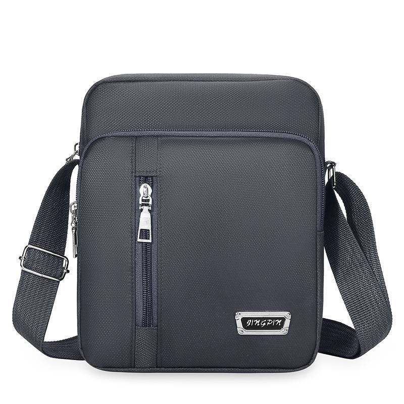 New men's shoulder bag, crossbody bag, mobile phone, casual, fashionable and trendy canvas bag, travel backpack, large capacity men's bag