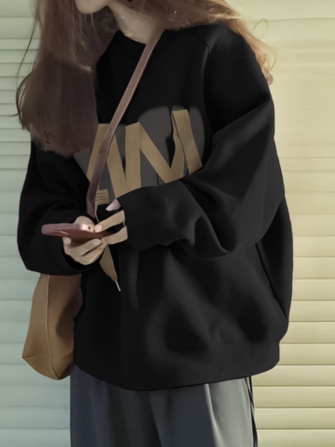 純棉重磅450G銀狐絨秋冬季圓領衛衣女韓系寬鬆美拉德高檔上衣女潮