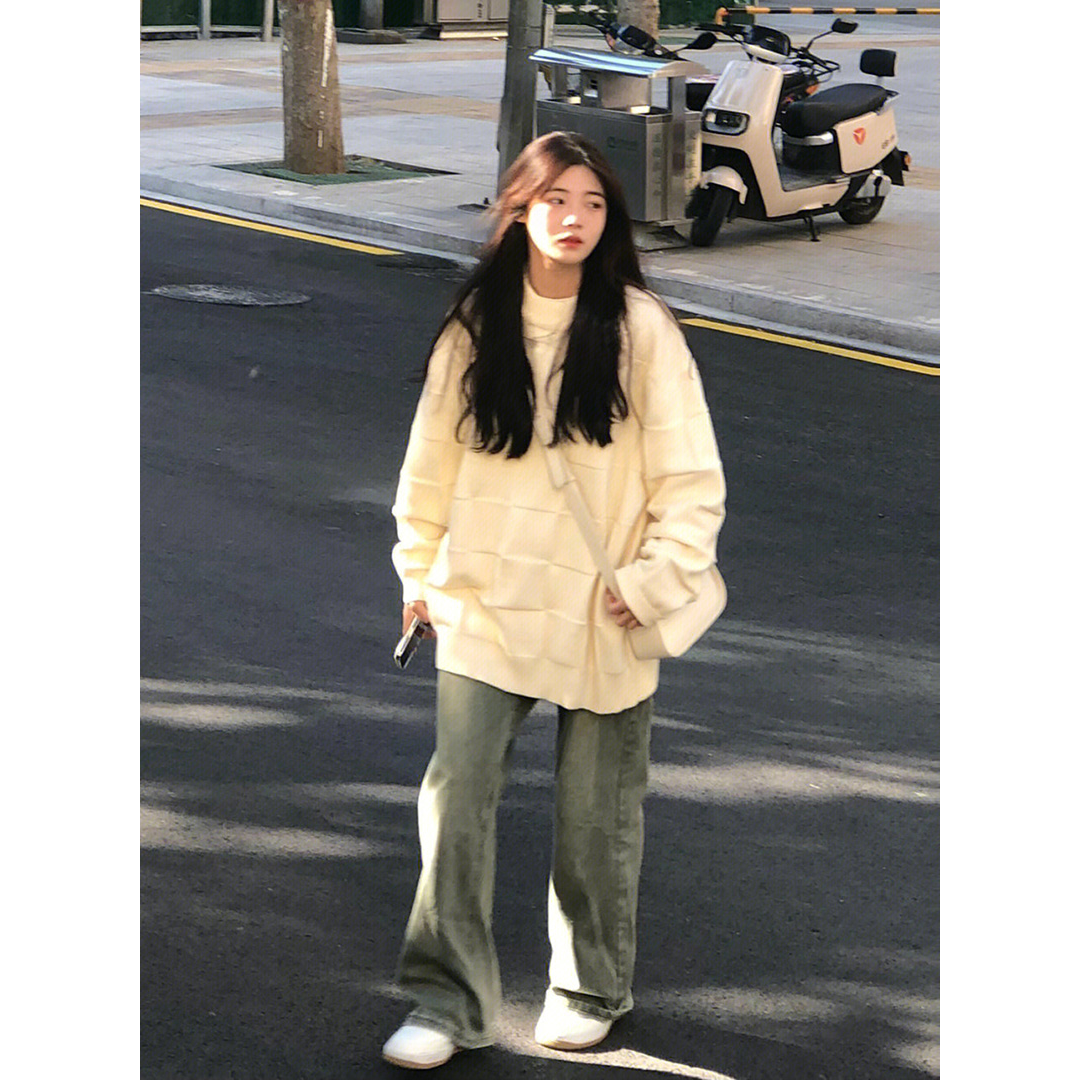 日系港味復古chic毛衣女秋冬季寬鬆慵懶風針織衫溫柔軟糯加厚上衣