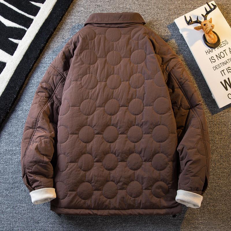 Paul trendy Japanese style retro mountain cotton clothing men's autumn and winter workwear cotton jacket trendy brand lapel cotton jacket