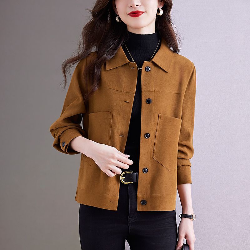 Short loose thin jacket for women 2023 spring and autumn new casual design niche jacket popular slimming top