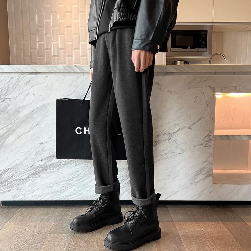 Khaki Martin boots pants paired with men's woolen trousers new autumn and winter cleanfit slim pencil pants